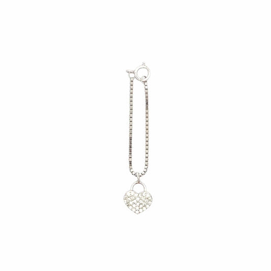 Love Lock Watch Charm (Pure Silver) - Silver