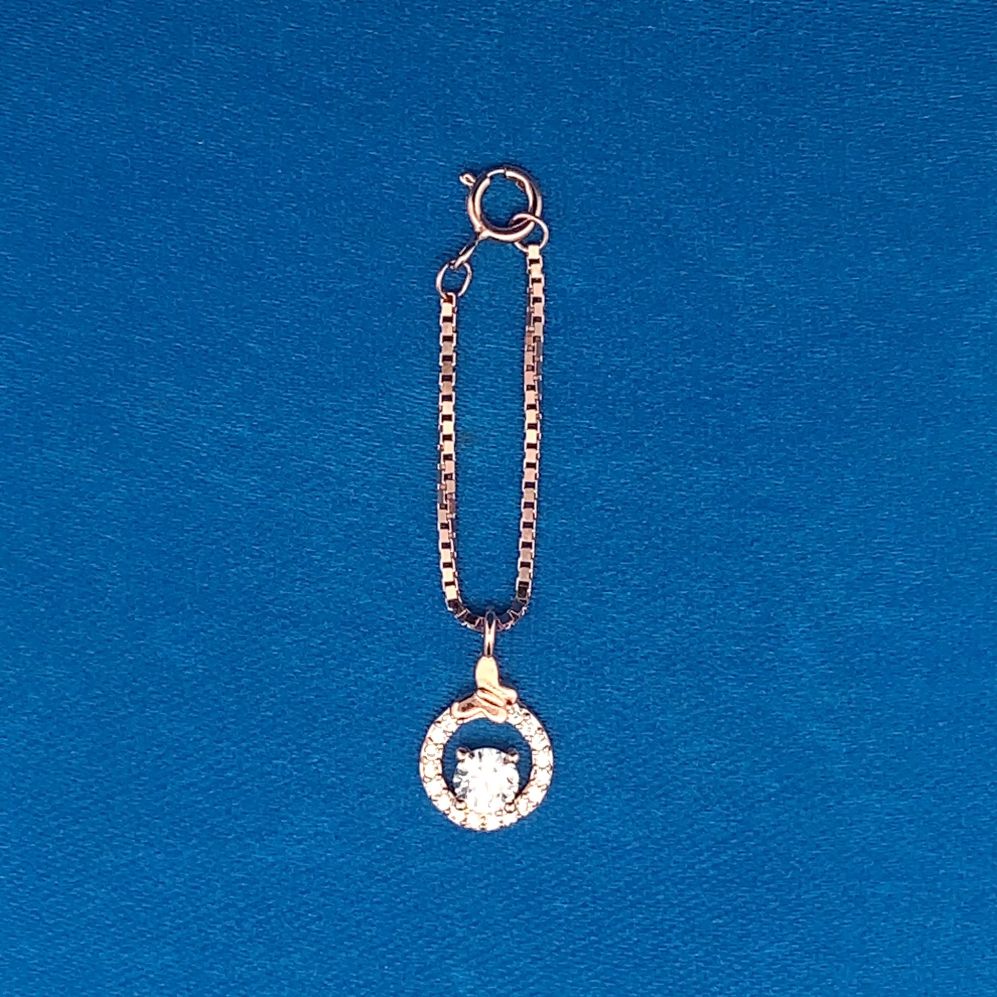 Radiant Circle Watch Charm Rose Gold