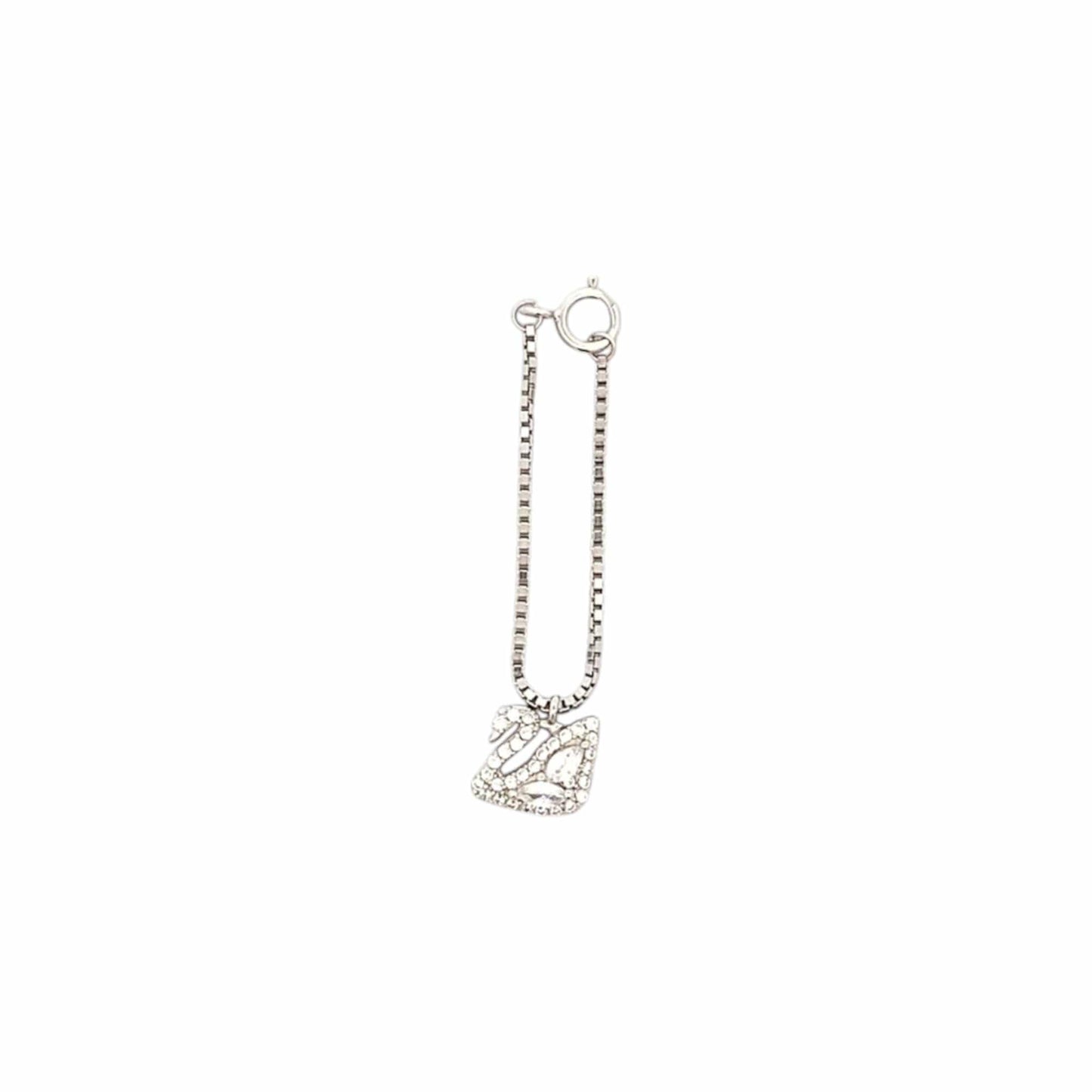 Dazzling Swan Watch Charm (Pure Silver) - Silver