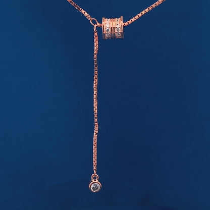 Roll Drop Pendant Chain (Pure Silver)