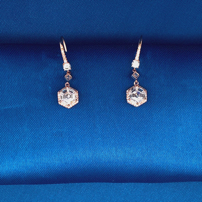 Hexagon Dangle Earrings