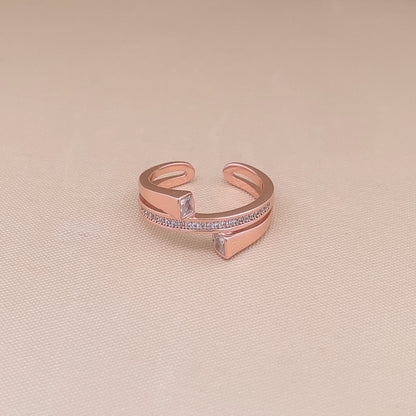 Layer Open Adjustable Ring