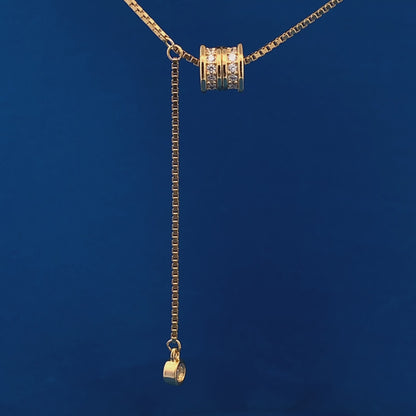 Roll Drop Pendant Chain (Pure Silver)