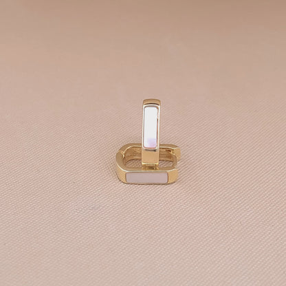 Rectangle Huggie Earrings