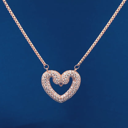 Swan Heart Pendant Chain