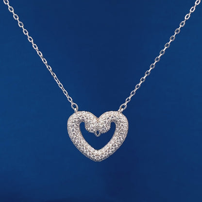 Swan Heart Pendant Chain