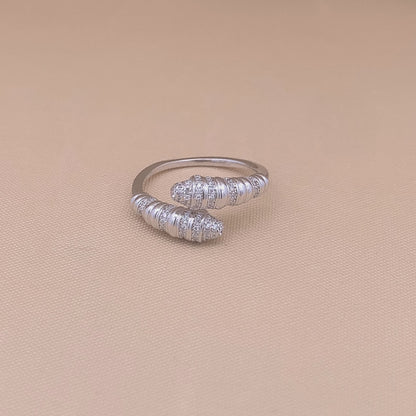 Radiant Zircon Adjustable Ring