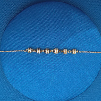 Multi Roll Link Chain Bracelet (Pure Silver)