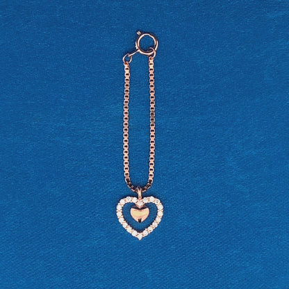 Nested Heart Watch Charm