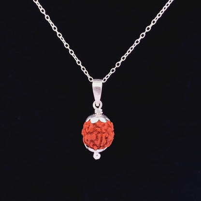 Mystic 5 Mukhi Rudraksha Chain & Pendant (925 Real Silver) - Silver