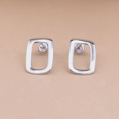 Rectangle Stud Earrings