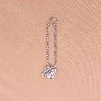 Dazzling Swan Watch Charm (Pure Silver) - Silver