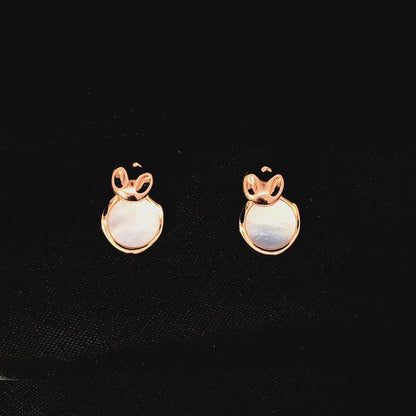 Coin Pearl Drop Earrings