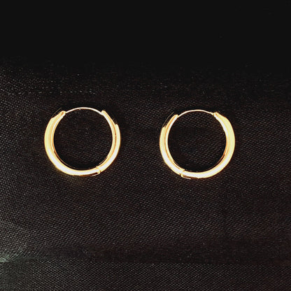 Plain Circle Huggie Earrings