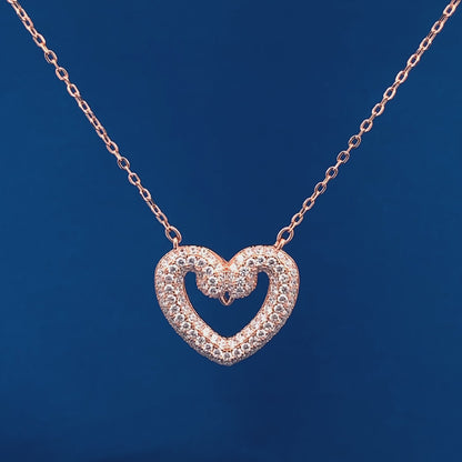 Swan Heart Pendant Chain