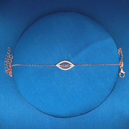 Dancing Evil Eye Single Anklet