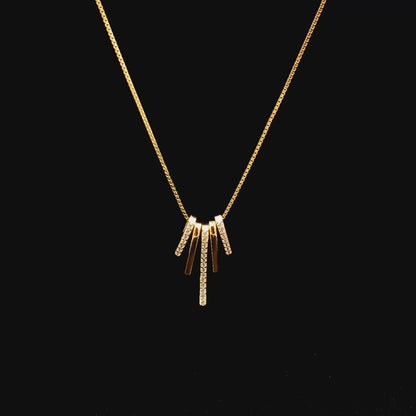 Vertical Charm Pendant Chain