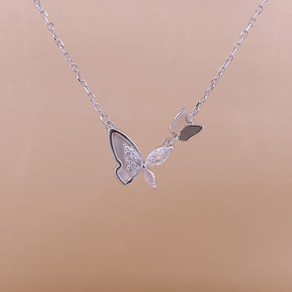Butterfly Pendant Chain (Pure Silver) - Silver