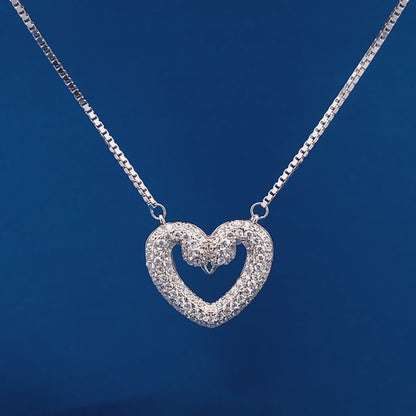 Swan Heart Pendant Chain