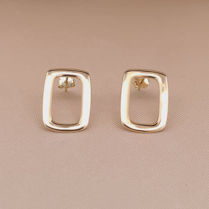 Rectangle Stud Earrings